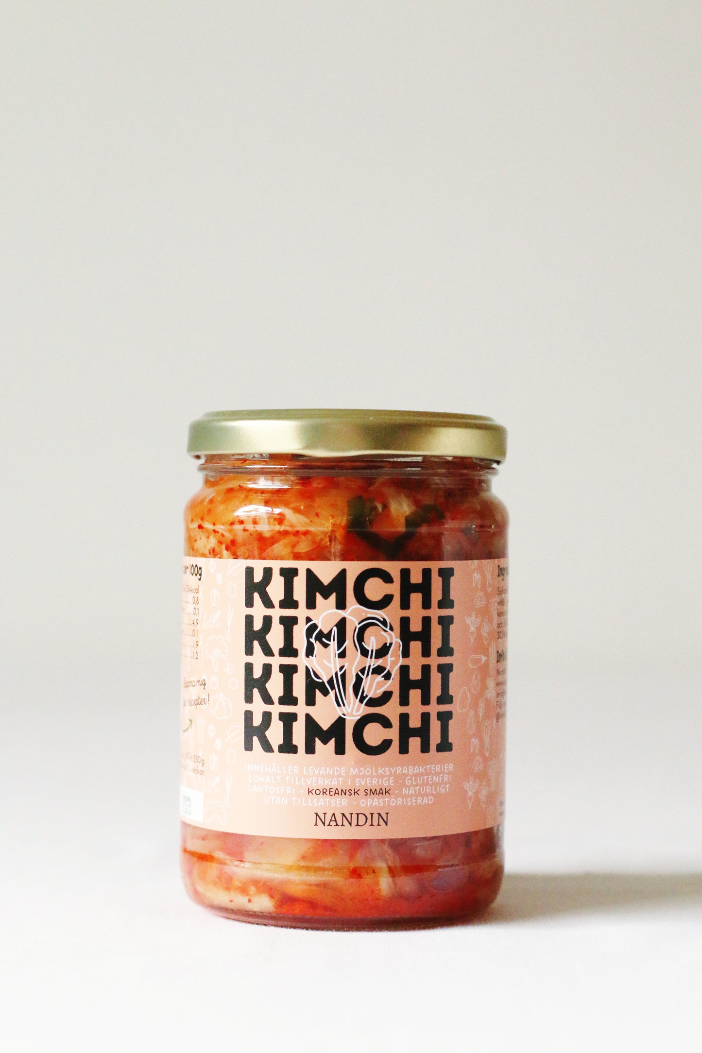 Nandin Premium Kimchi - Svensk Kimchi med äkta koreansk smak! 350g
